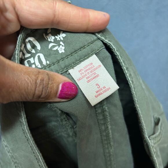 Mossimo Green Skinny Cargo Pants Women’s Size 3 Utility Pockets Military Skater - Picture 8 of 11